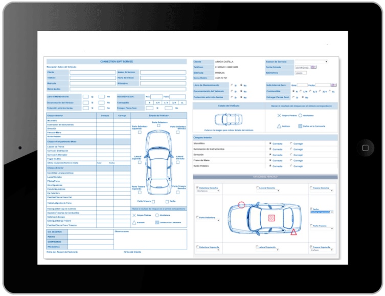 Tablet de diagnosis